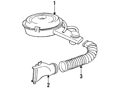 1985 Buick Riviera Duct Diagram for 22505347
