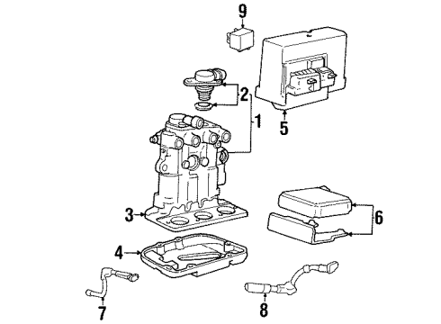 1997 Pontiac Grand Prix Control Module Diagram for 16268791
