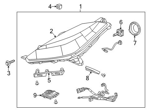 2017 Chevy Corvette Headlamps Diagram