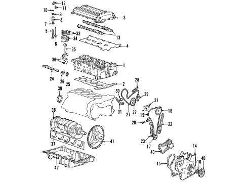 2003 Saturn Ion Mounting Bracket Diagram for 15854396