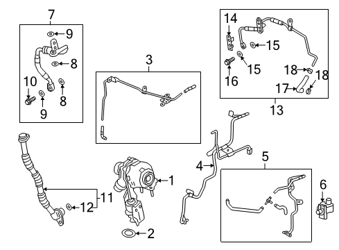 2019 Chevy Equinox Turbocharger, Engine Diagram 2 - Thumbnail