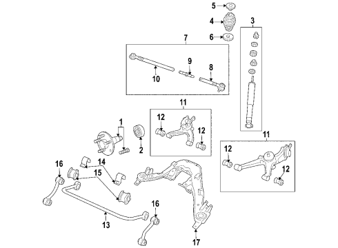 2005 Pontiac GTO Stabilizer Bar Insulator Diagram for 92038560