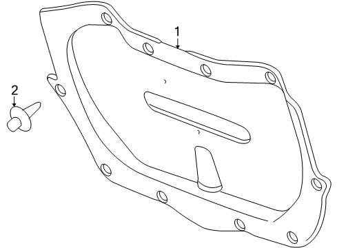 2007 Saturn Sky Interior Trim - Trunk Lid Diagram