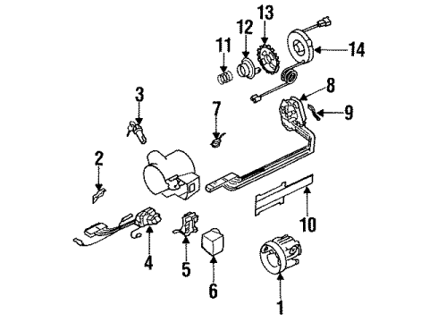 1994 Buick Commercial Chassis Housing & Components Diagram