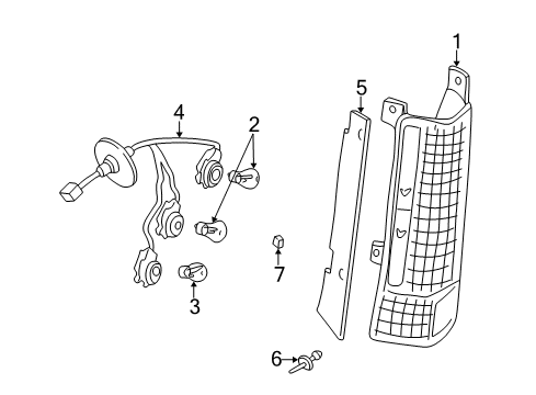 1999 Chevy Express 3500 Tail Lamps Diagram