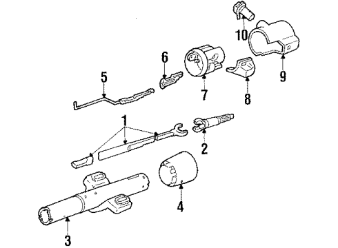 1991 Oldsmobile Cutlass Calais Ignition Lock Diagram