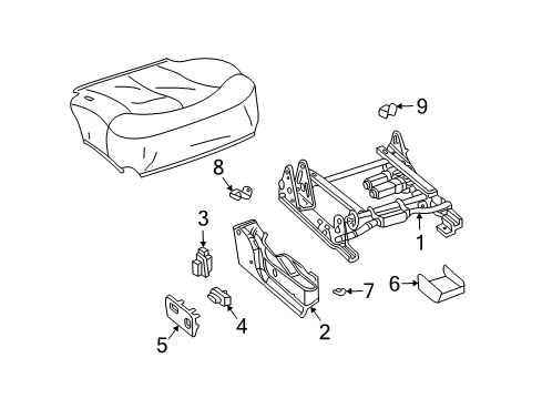 2006 Hummer H2 Tracks & Components Diagram