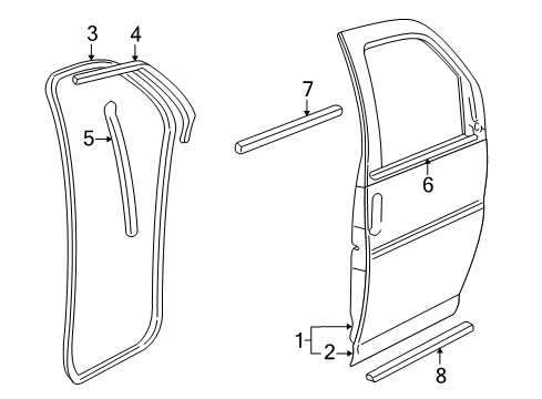 1999 Chevy Express 3500 Front Door Diagram