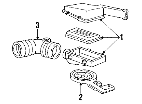 1989 Chevy Corsica Air Intake Diagram 1 - Thumbnail
