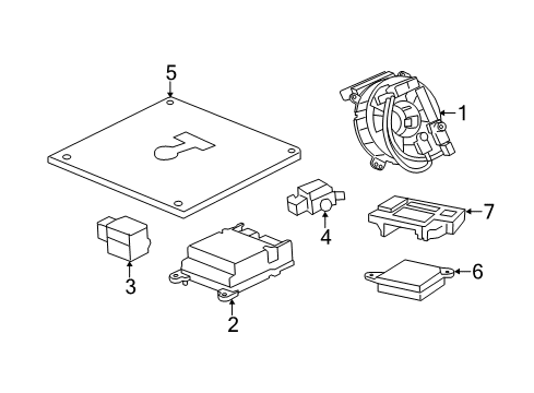 2012 Chevy Caprice Air Bag Components Diagram