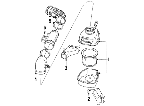 1988 Oldsmobile Cutlass Ciera Throttle Position Sensor Diagram for 25036663
