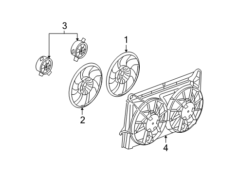 2012 Cadillac Escalade EXT Cooling System, Radiator, Water Pump, Cooling Fan Diagram
