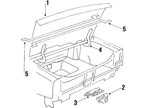 1985 Buick Electra Torque Rod, Rear Passenger Side Diagram for 20547122