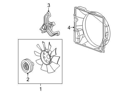 2010 Cadillac STS Cooling System, Radiator, Water Pump, Cooling Fan Diagram 5 - Thumbnail
