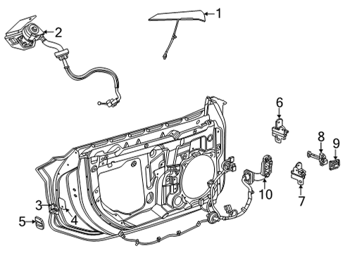 2020 Chevy Corvette Lock & Hardware Diagram 2 - Thumbnail