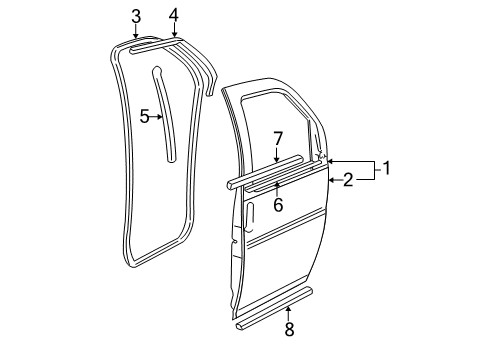 2017 Chevy Express 2500 Front Door Diagram