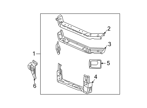 2004 Buick Regal Radiator Support Diagram