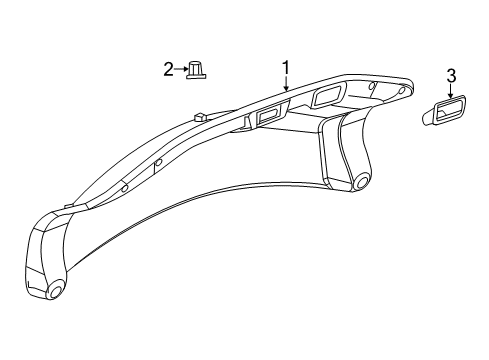 2019 Cadillac XTS Interior Trim - Trunk Lid Diagram