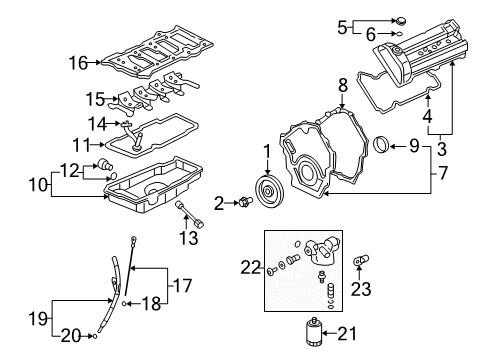 2009 Buick Lucerne Dipstick Diagram for 12585402