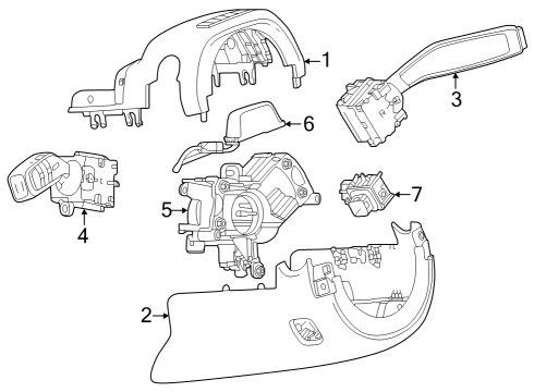 2023 Cadillac LYRIQ Switches Diagram