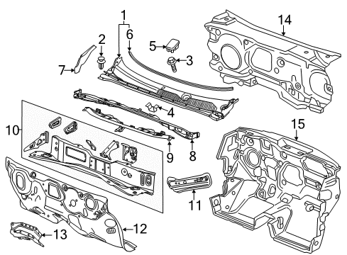 2017 Chevy Sonic Cowl Diagram