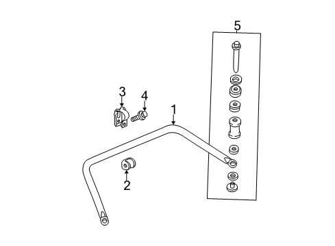2002 Buick LeSabre Rear Suspension, Control Arm Diagram 3 - Thumbnail