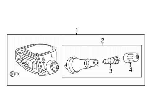 2023 GMC Hummer EV Pickup Tire Pressure Monitoring Diagram