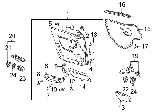 2002 Pontiac Aztek Mirrors Diagram