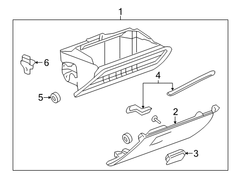 2015 GMC Terrain Glove Box Diagram