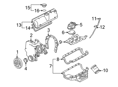 2006 Chevy Uplander Filters Diagram 1 - Thumbnail