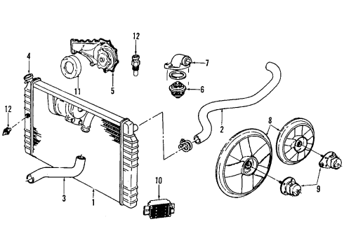 1992 Cadillac Allante Fluid Level Sensor Diagram for 557384
