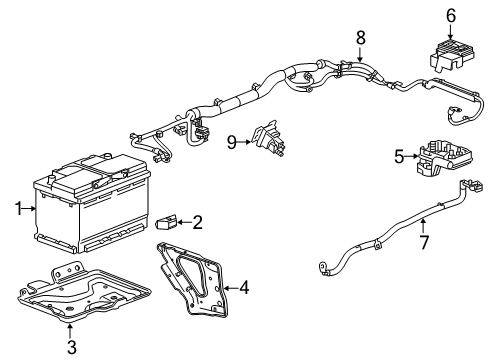 2017 GMC Yukon Battery Diagram 1 - Thumbnail