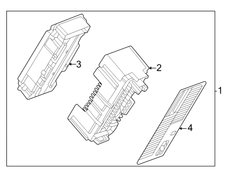 2023 Cadillac LYRIQ Fuse & Relay Box Diagram for 86821699