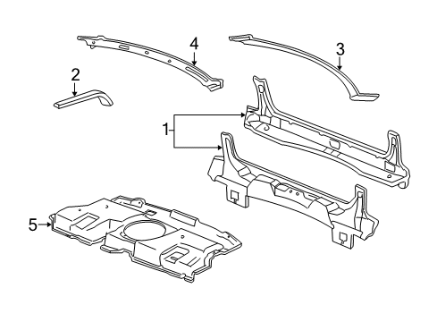 2004 Cadillac DeVille Rear Body Diagram