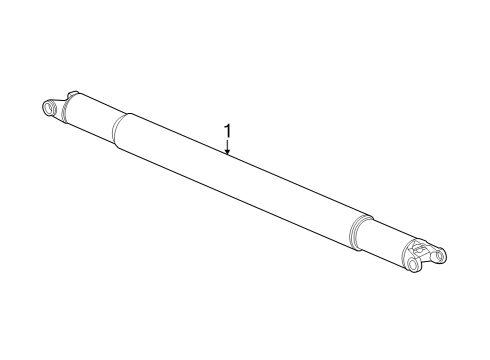 2012 Chevy Silverado 2500 HD Drive Shaft - Rear Diagram 1 - Thumbnail