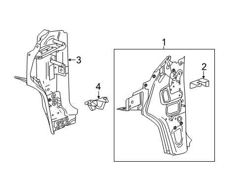 2022 Cadillac XT5 Hinge Pillar Diagram
