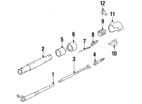 1986 Chevy K5 Blazer Ignition Lock, Electrical Diagram 1 - Thumbnail