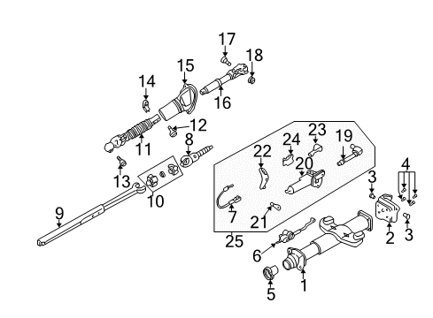 1999 GMC Sierra 1500 Extension Housing Seal Diagram for 24236132