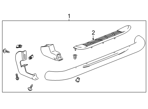 2007 Chevy Silverado 2500 HD Running Board Diagram 5 - Thumbnail