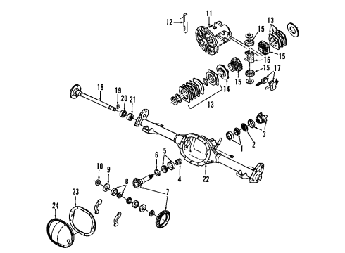 2005 Chevy Colorado Universal Joints Diagram for 89040243