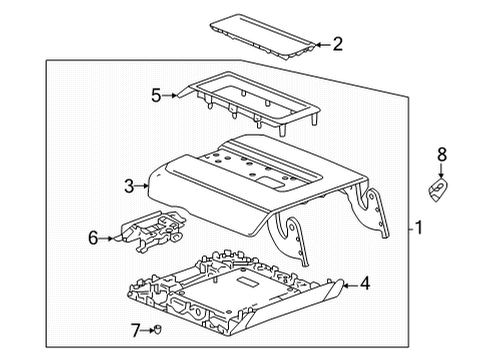 2022 GMC Hummer EV Pickup Console Diagram 1 - Thumbnail