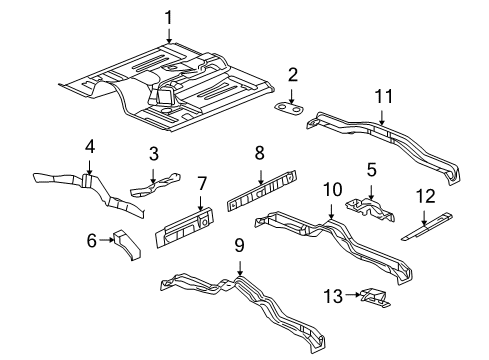 2007 Buick Rainier Floor Diagram