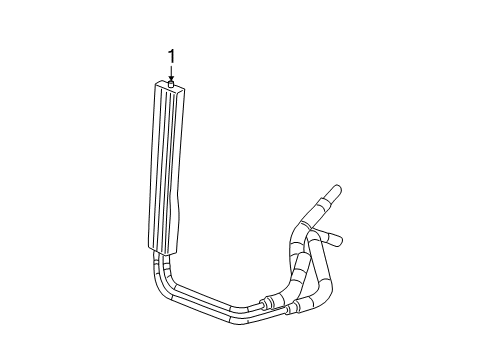 2012 Cadillac Escalade EXT Power Steering Oil Cooler Diagram