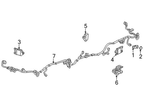 2023 GMC Hummer EV Pickup Electrical Components - Rear Bumper Diagram