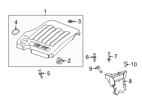 2014 Buick LaCrosse Engine Appearance Cover Diagram 2 - Thumbnail
