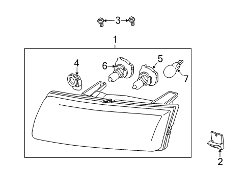 2002 Saturn Vue Headlamps Diagram