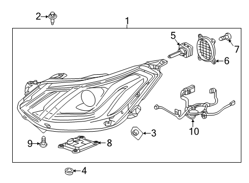 2019 Chevy Bolt EV Control Module Diagram for 13489582