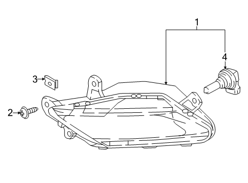 2020 Buick Regal TourX Fog Lamps Diagram