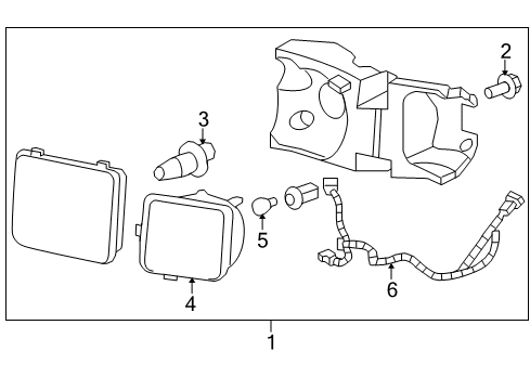 2010 Hummer H3T Headlamps Diagram