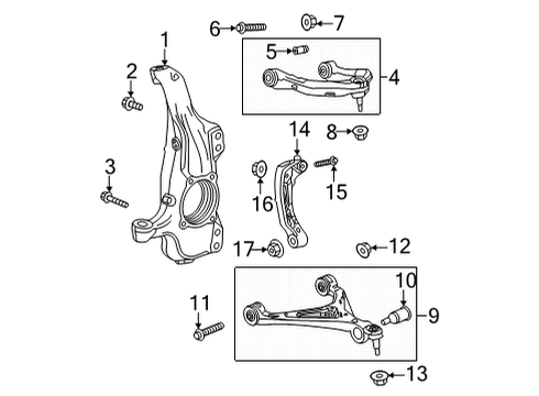 2022 GMC Hummer EV Pickup Upper Control Arm, Passenger Side Diagram for 85571708